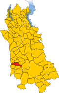 Map of comune of Vicolungo (province of Novara, region Piedmont, Italy)
